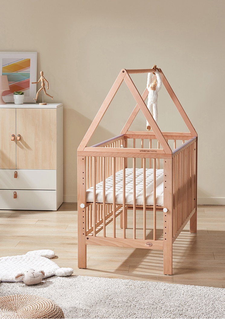 เตียงนอนไม้โครงบ้านสำหรับเด็ก WB3 + ปรับระดับได้ สามารถปรับเป็นโต๊ะเขียนหนังสือ TB10133