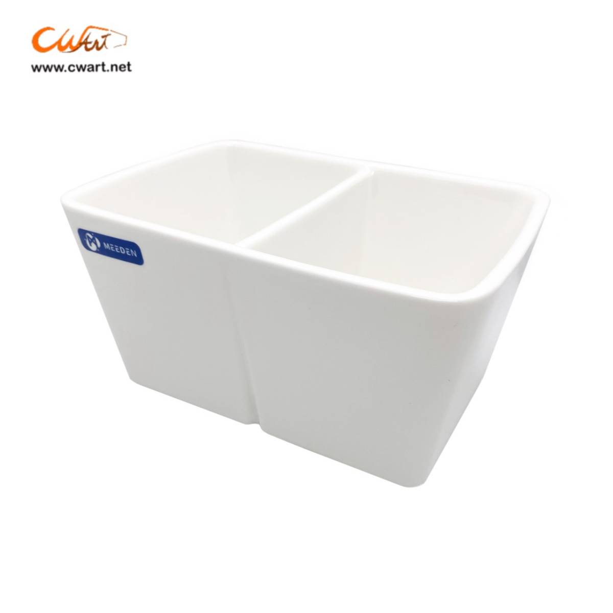 ที่ล้างพู่กันเซรามิกเกรดพอร์ซเลน Meeden 2 ช่อง