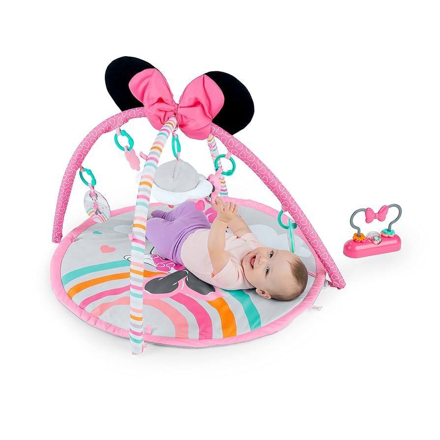 เพลยิมนำเข้าจากอเมริกา Bright Starts Disney Baby Minnie Mouse Forever Besties Activity Gym with Music and Lights