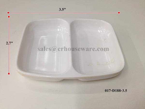 ถ้วยน้ำจิ้ม 2 ช่อง 3.5 นิ้ว 017-D188-3.5