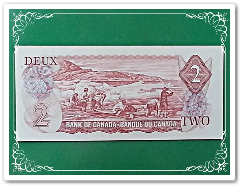 ธนบัตร แคนาดา 1974 สภาพไม่เคยผ่านการใช้ (UNC)