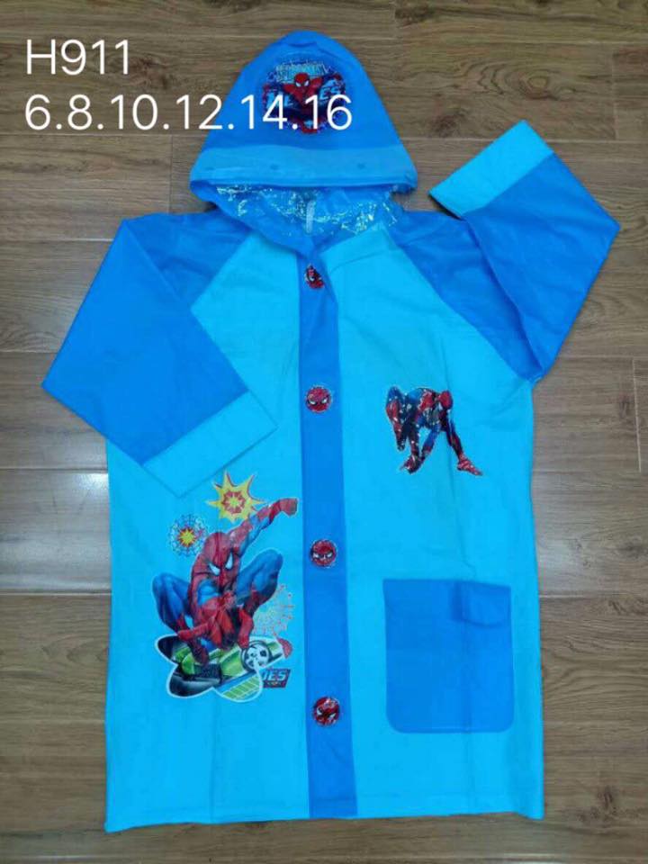 เสื้อกันฝน ชุดกันฝน เด็ก ลายสไปเดอร์แมน