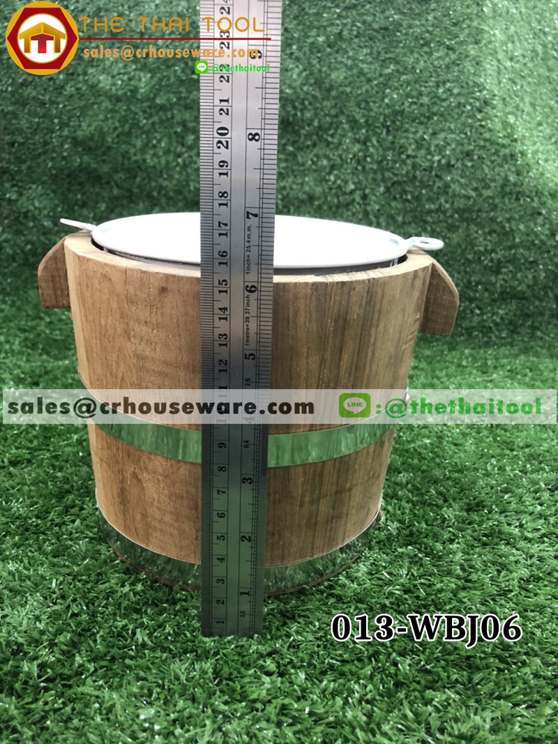 ถังไม้พร้อมถังใส่น้ำแข็งอลูมิเนียมด้านใน รหัสสินค้า 013-WBJ06