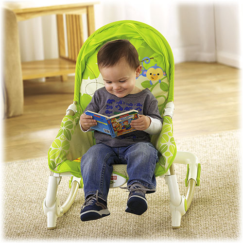 เปลโยก Fisher-Price Newborn-To-Toddler Portable Rocker, Rainforest (พร้อมส่ง) 2490 + ค่าส่ง 150 บาท