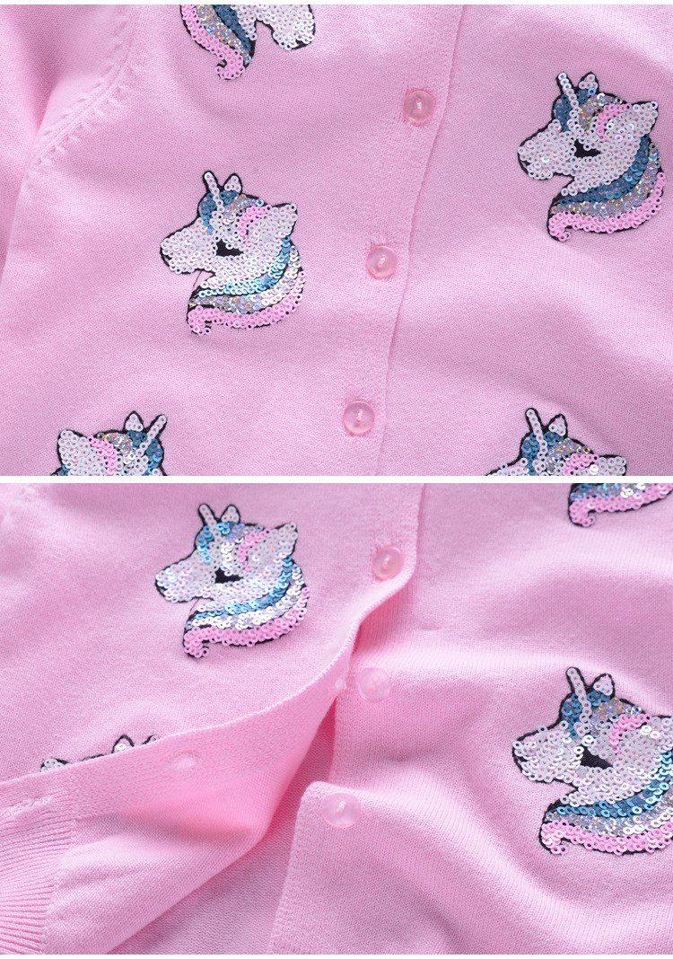 พร้อมส่ง ชุดกันหนาวเด็ก : เสื้อกันหนาว ไหมพรม ยูนิคอน