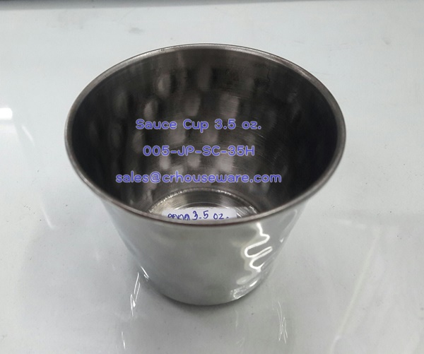 ถ้วยน้ำจิ้มสเตนเลสเล็ก 3.5 oz. ,ชีสคับ,chess_cup,Sauce cup. Code ; 005-JP-SC-35H