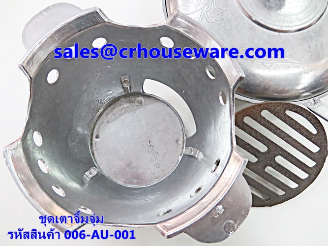 ชุดเตาพร้อมกระทะจิ้มจุ่ม 2 หู 006-AU-001 Set stove with a pan, chim chum two ears. 006-AU-001Hot and Sour Prawn Soup Dtom Yum Gkoong or Tom Yum Goong pot,酸辣虾汤火锅,Tôm nồi súp nóng và chua,ກຸ້ງຫມໍ້ແກງຮ້ອນແລະສົ້ມ, Panas dan Sour Udang periuk sup