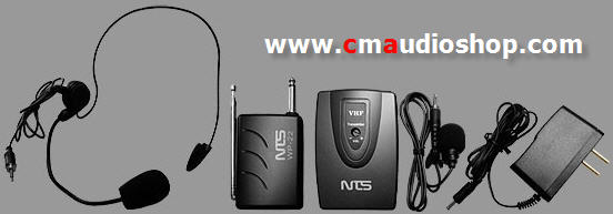 ไมค์ลอยติดเสื้อ-ครอบหัว NTS (ย่านความถี่ VHF)
