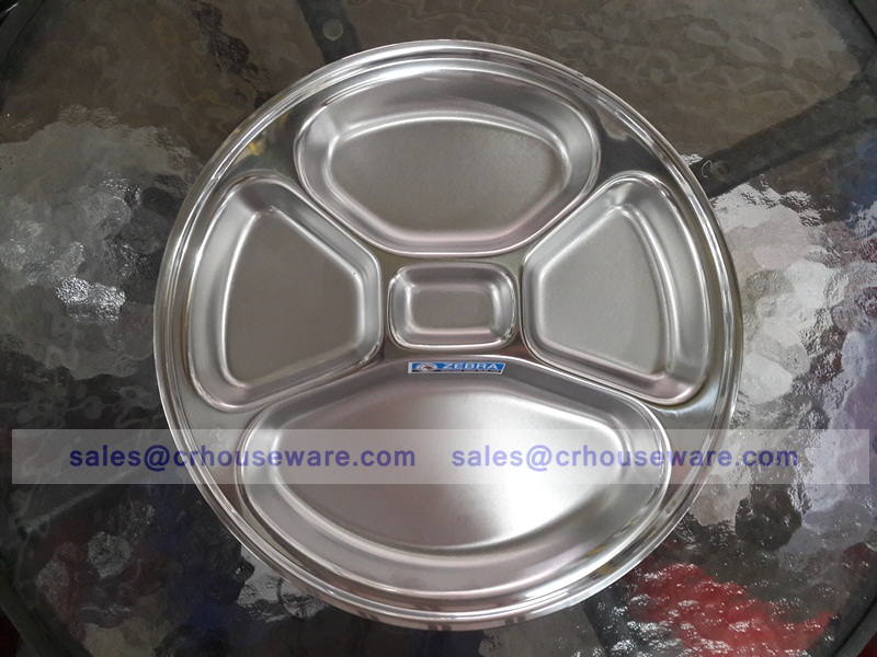 ถาดหลุมสแตนเลส ม้ายลาย 30 ซม. SL-132031