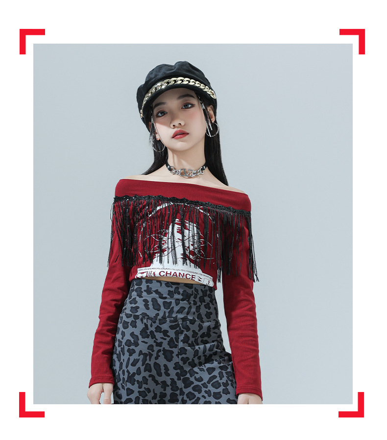 friendly4kid พร้อมส่ง ชุดเต้นเด็กหญิง HipHop Jazz เสื้อแขนยาว