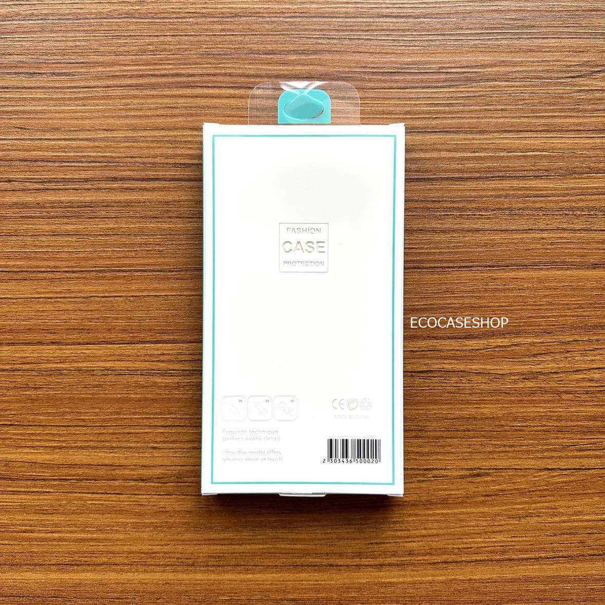 กล่องใส่เคสแบบใสหลังขาว #03(พร้อมถาดและกระดาษเงา)