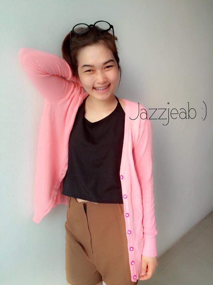 เสื้อกันหนาวคิดตี้ สีชมพู