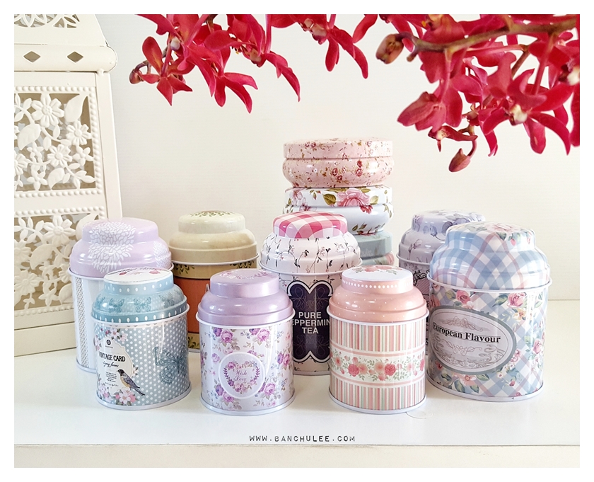 Mini Tea Tin Can กระป๋องชา งานสังกะสี ขนาดเล็ก
