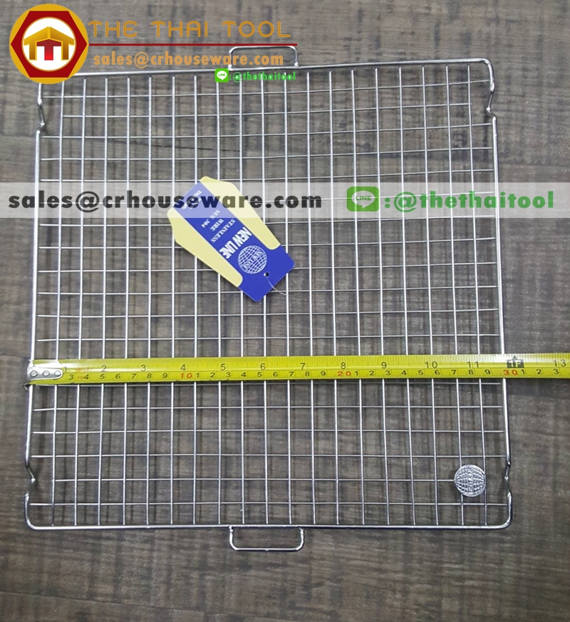 ตะแกรงสแตนเลส 30*30 ซม. 008-NL3030