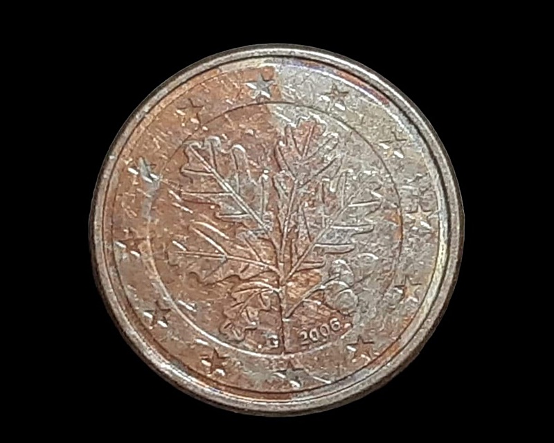เหรียญ เงินตรา ประเทศ สหพันธ์สาธารณรัฐ เยอรมนี Euro Cent oak tree 2006