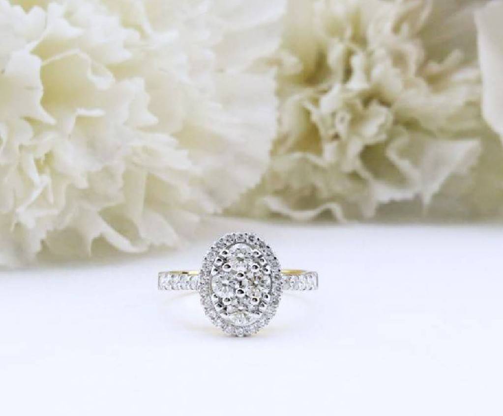สั่งผลิตเพชรเบลเยี่ยมคัท แหวนแต่งงาน แหวนหมั้น ใส่เที่ยว ออกงาน แหวนทองคำ 18K เพชรแท้ 0.88 กะรัต 3.78 กรัม น้ำ 99 ราคาถูกมาก มีใบรับประกันค่ะ