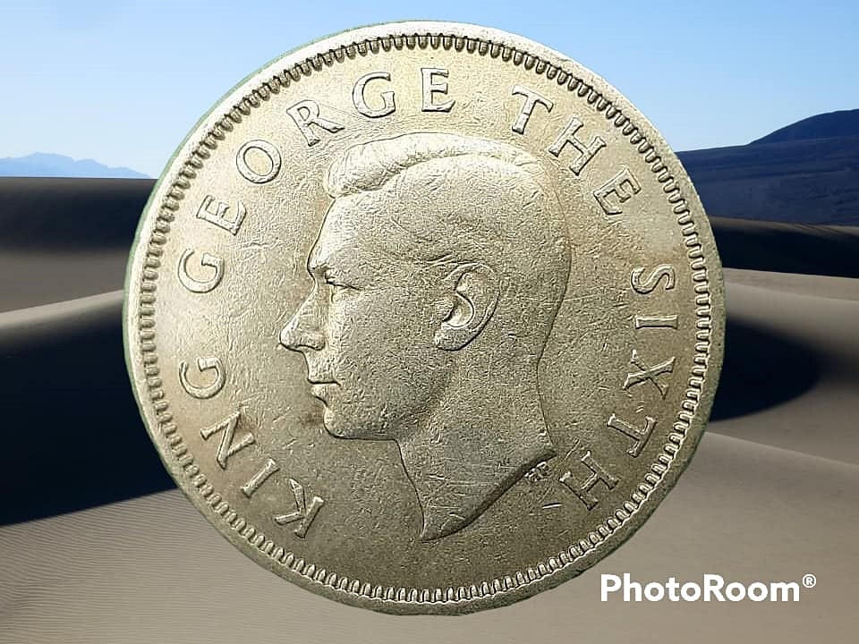เหรียญ เงินหมุนเวียน นิวซีแลนด์ 1 Florin 1951