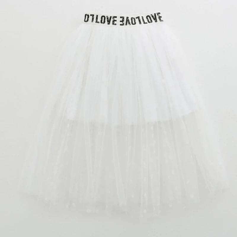 พร้อมส่ง กระโปรงเด็ก กระโปรงยาว ระบายชาย