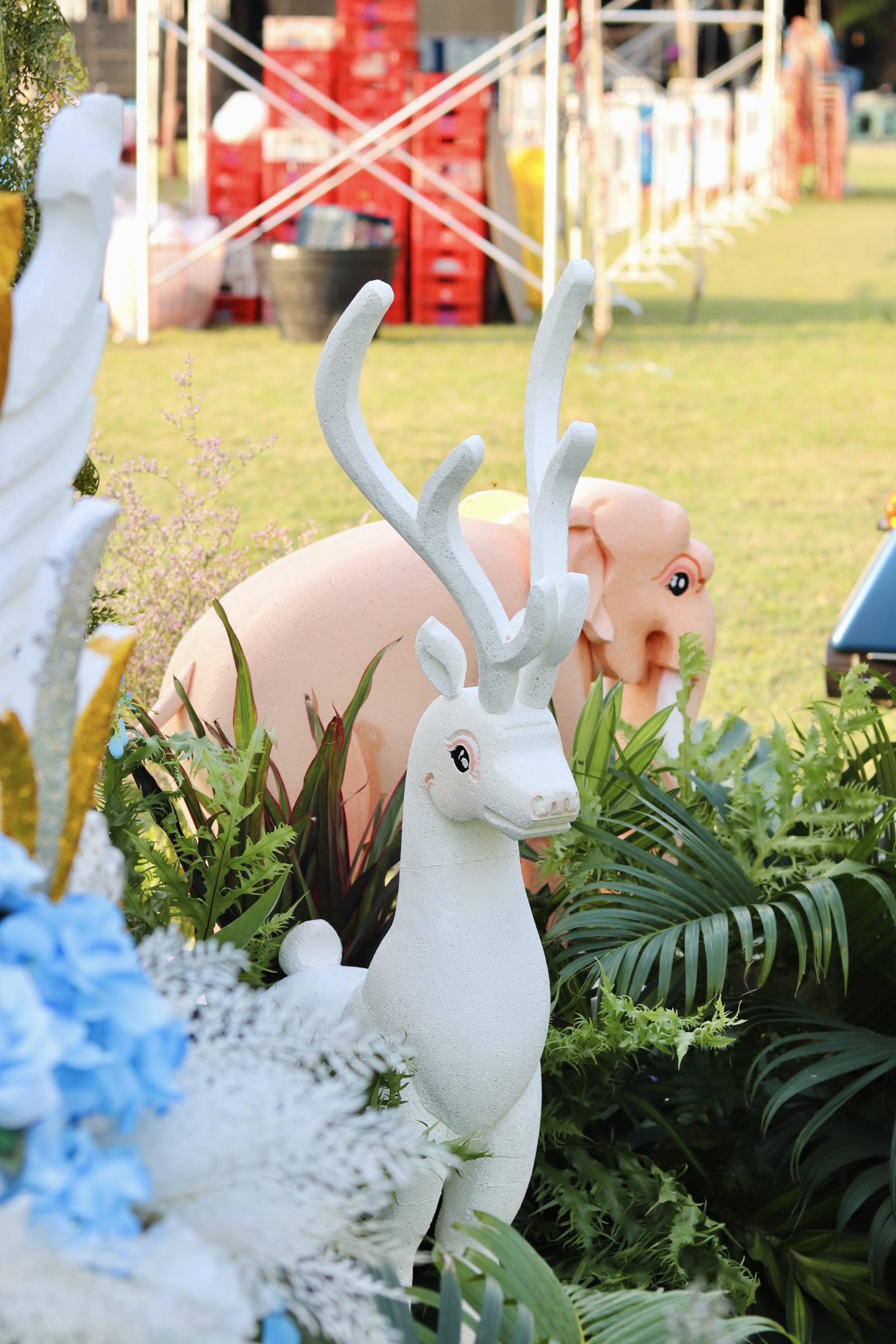 แบคดรอปงานอุปสมบท แบบป่าหิมพานต์