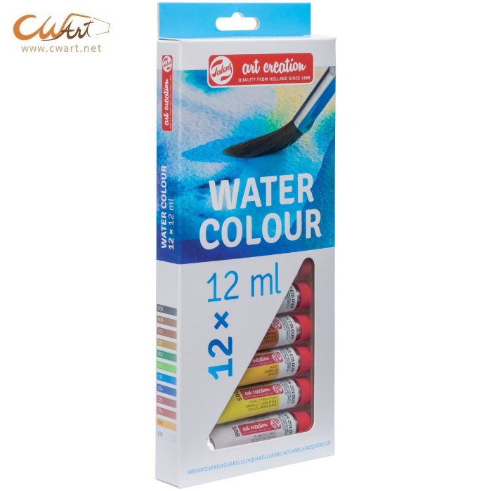 Art Creation Watercolor Tube 12ml, Set of 12