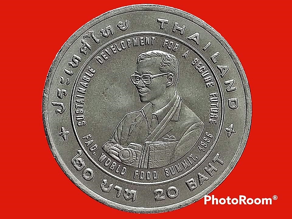 เฉลิมพระเกียรติ 20 Baht (F.A.O. Agricola Medal to HM King Bhumibol Adulyadej