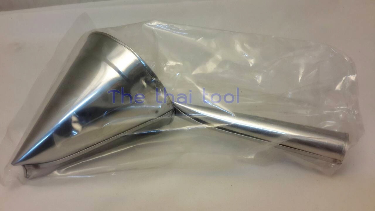 กรวยทำขนมฝอยทอง - ขนาดกลาง ทำจากสแตนเลส รหัสสินค้า 016-FTC-SL Foi thong mold aluminium. 016-FTC-SL