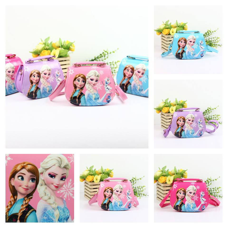 กระเป๋าสะพายข้าง กระเป๋าถือเด็ก ลายเจ้าหญิง