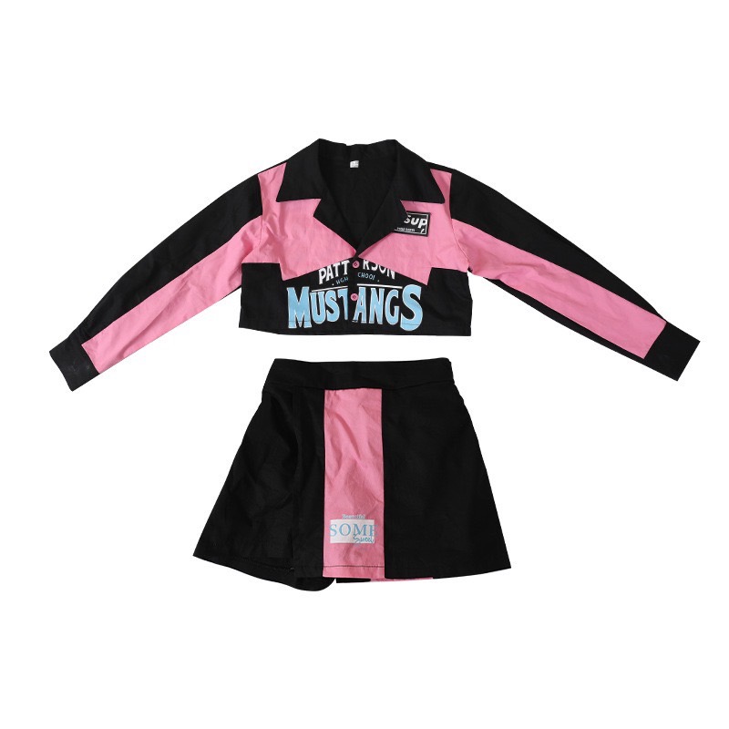 ชุดเต้น coverdance เสื้อ+กระโปรง กางเกง