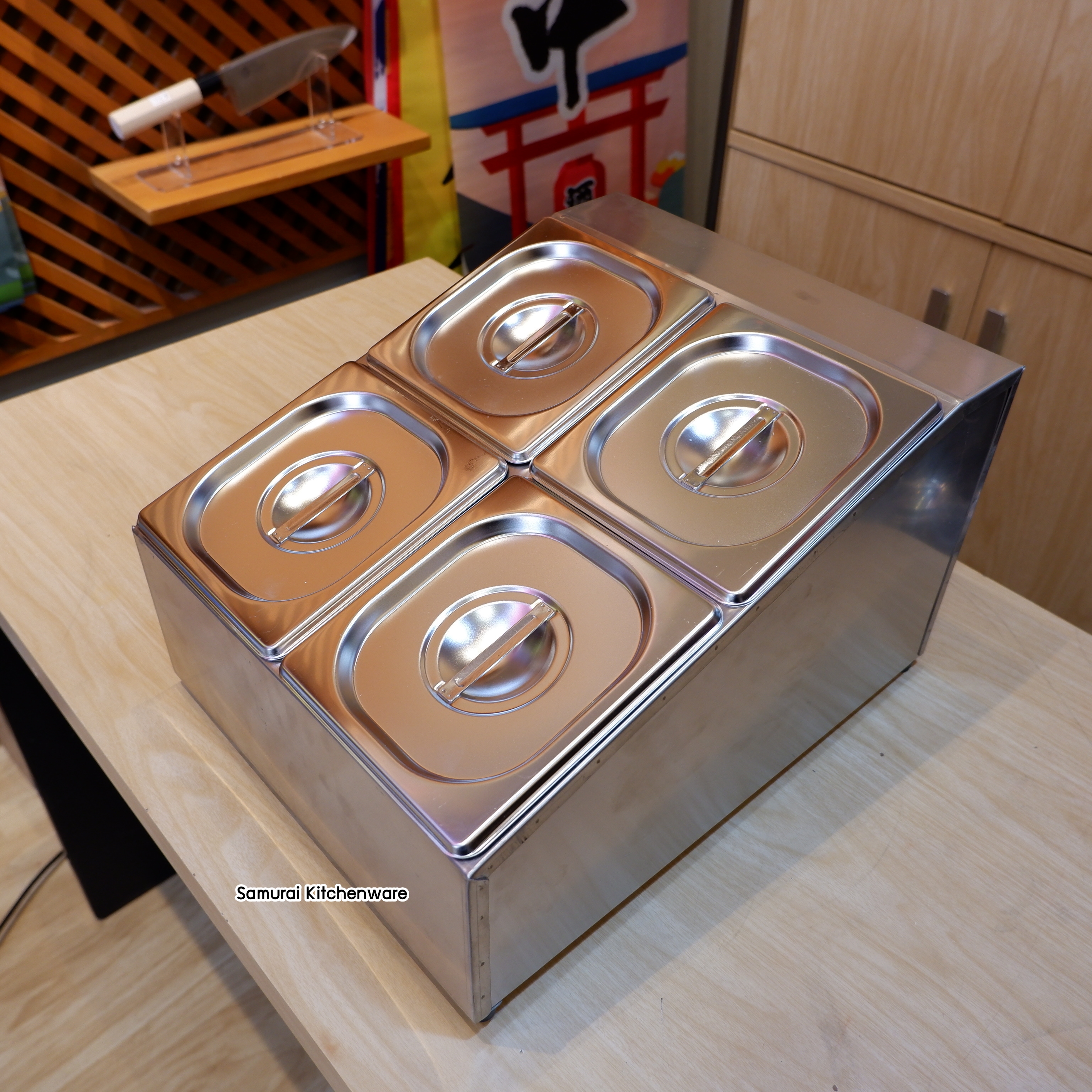 ถาดท็อปปิ้ง สแตนเลส เกรด 304 รุ่น TOP-301