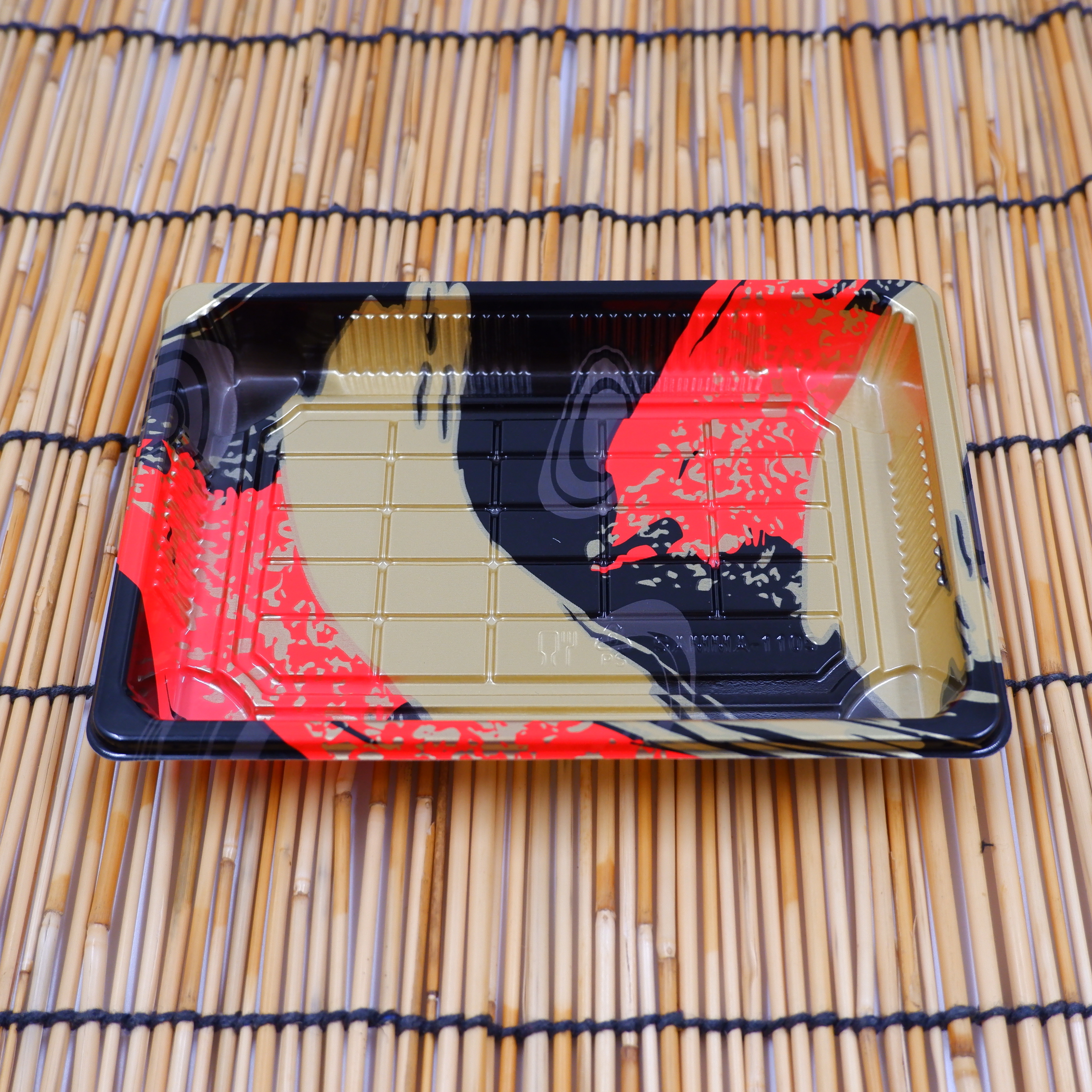 ถาดใส่ซูชิ กล่องใส่ซูชิ SM-1105 Red-Gold (50 pcs.)