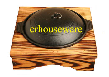 ชามซุปพร้อมฝาปิด 006-TW-HP-3 หม้อซุปมีฝา , หม้อซุปพร้อมไม้รอง Soup bowls with cover. 006-TW-HP-3
