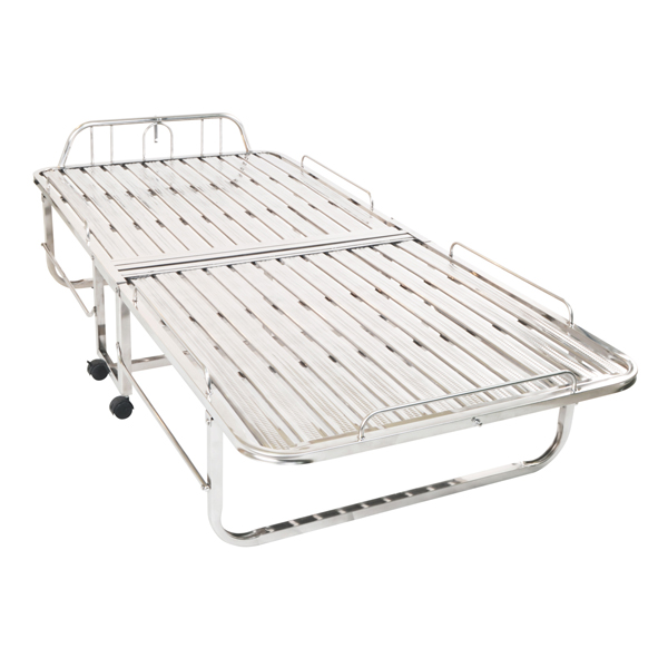 เตียงนอนสเตนเลสเสริมขนาด3ฟุต Code: 075-ST-416-1,extra_bed_standless,Foldable_bed_standless