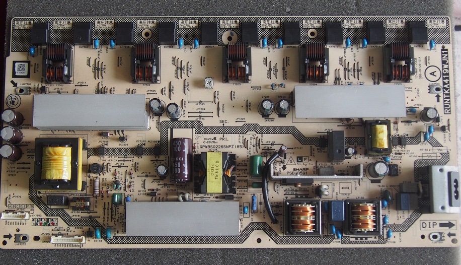 supply ip board lcd sharp LC-32D30M-RD / LC-32A33M