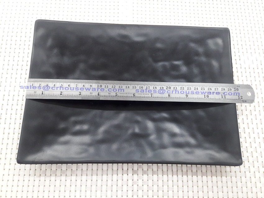 จานตื้น สี่เหลี่ยมผืนผ้า 017-PX-F151312