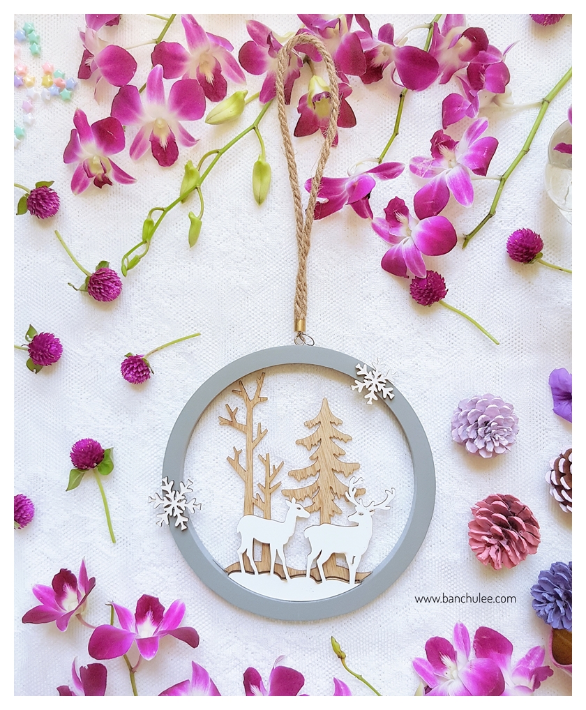 Christmas Wall Hanging Decor ที่แขวนผนัง ประตู สำหรับแต่งบ้าน