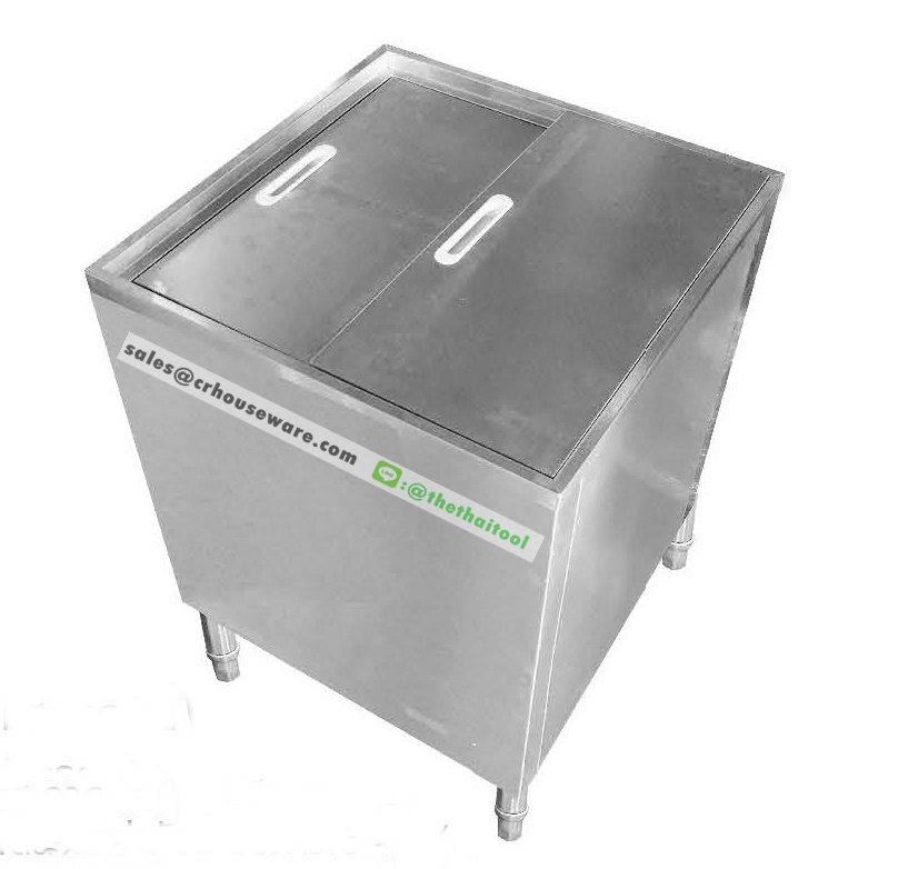 ถังน้ำแข็งสแตนเลส ฝาสไลด์ แบบฝาบน ICE BIN รหัส 002-KT-IBS-06-61,ถังน้ำแข็งคาเฟ่เชียงราย,เชียงรายถังเก็บน้ำแข็งคาเฟ่,ถังเก็บน้ำแข็งร้านอาหาร