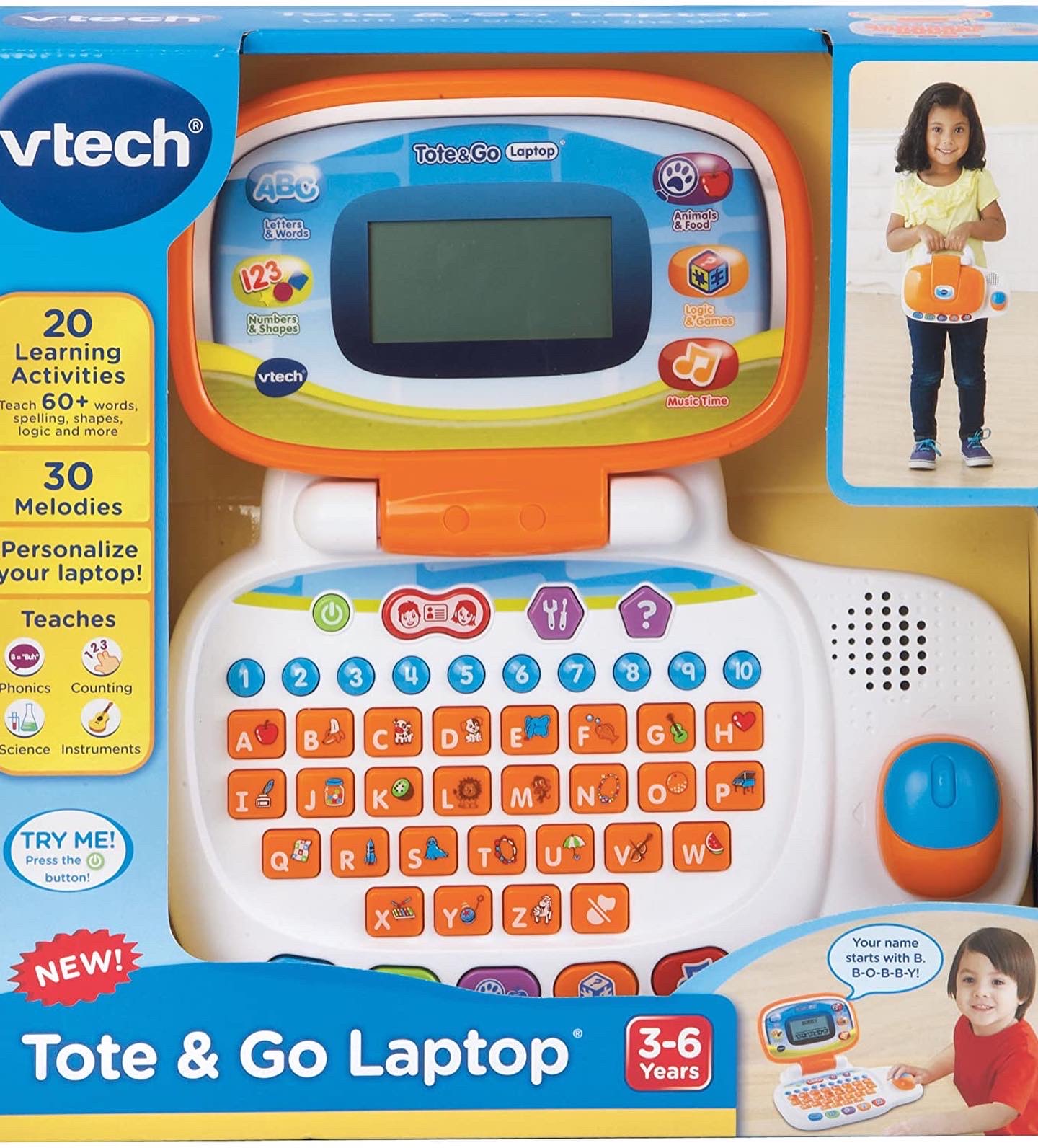 VTech Tote and Go Laptop, Orange
