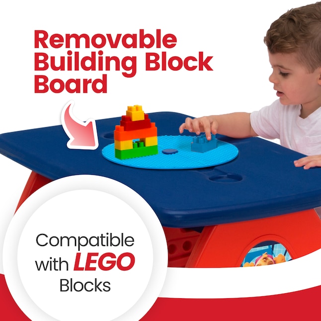 PAW Patrol Picnic Table with Block Baseplate & Cupholders