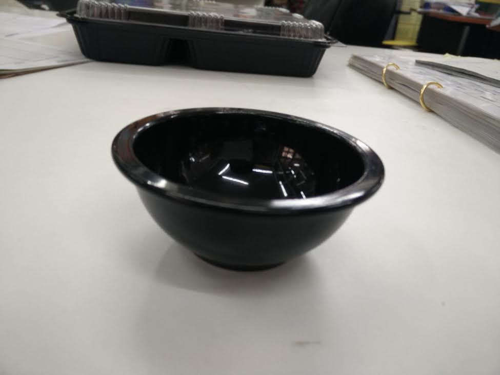 ถ้วยน้ำจิ้มเมลามีนทรงลึกหนา สีดำขนาด 3.5 นิ้ว 017-D2111,Melamine sauce cup