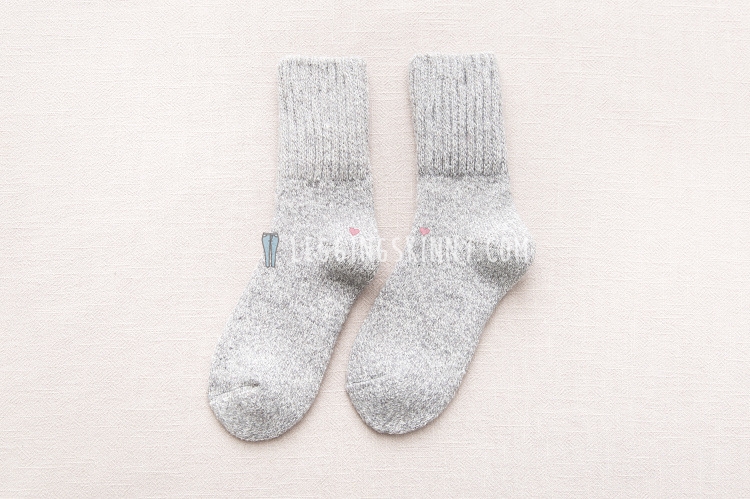 ถุงเท้าขนสัตว์หนาพิเศษ มี 10 สี VER.II