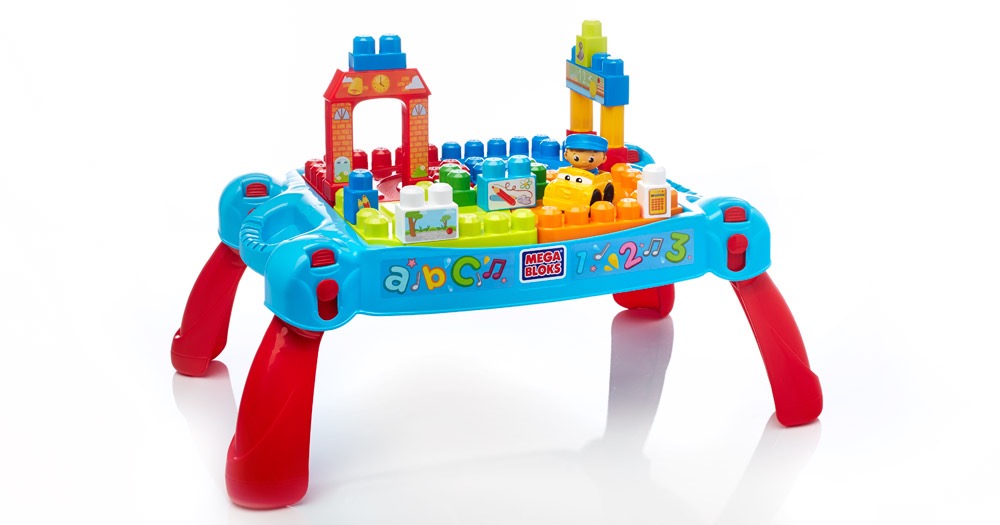 โต๊ะ Mega Bloks - Play n' Go Table ชุด Bonus Play Set ตัวต่อ 75 ตัว