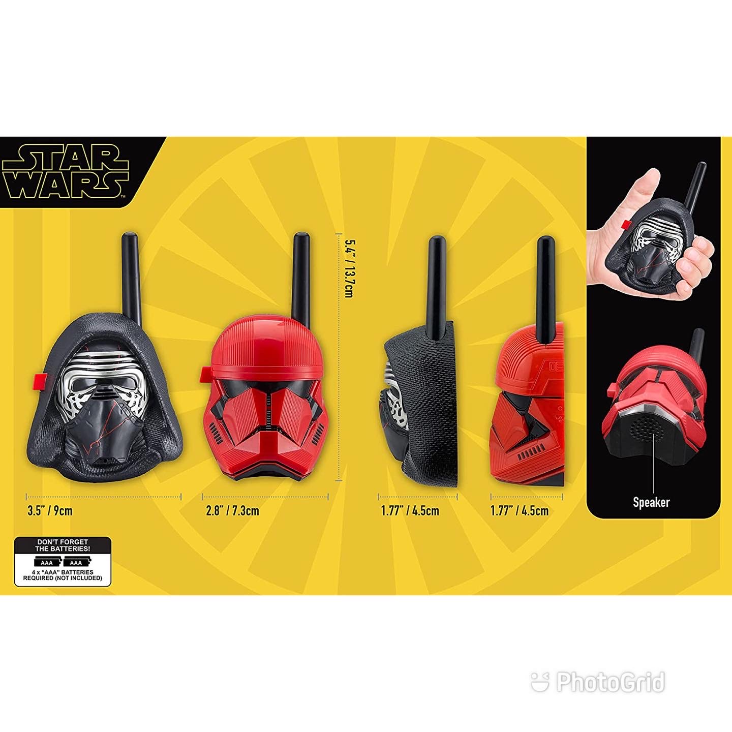 eKids Star Wars Kylo Ren & First Order Trooper Walkie Talkies