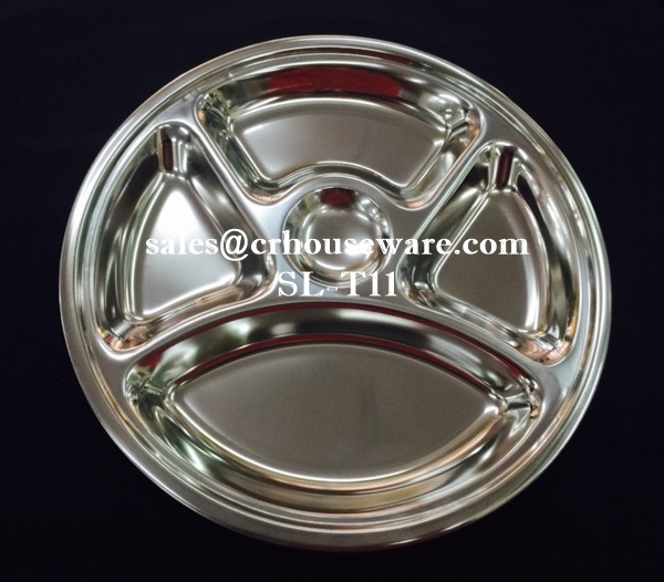 ถาดหลุมสเตนเลส-เด็ก,(นำเข้า) SL-T11