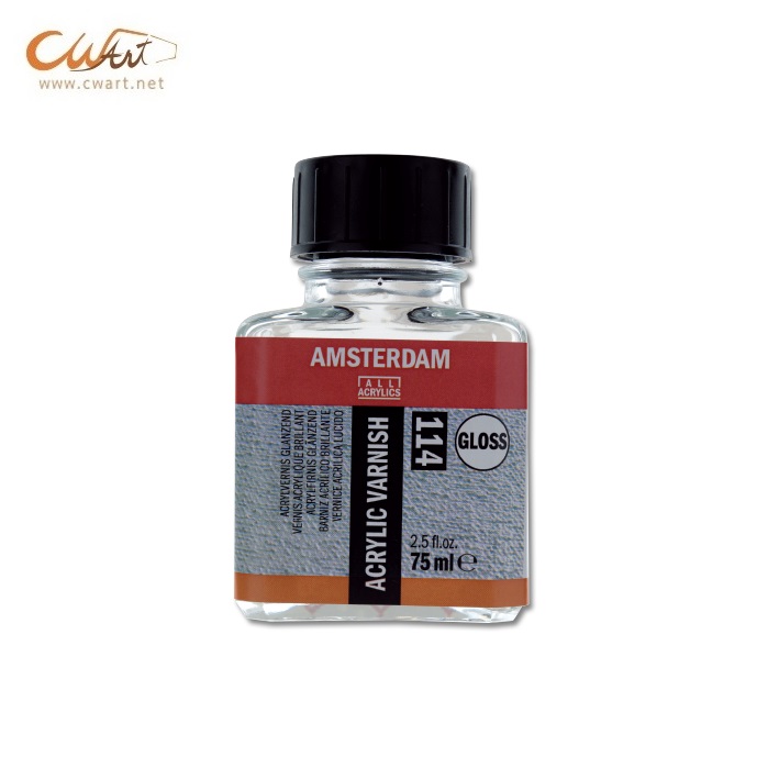 น้ำยาเคลือบสีอะคริลิค Amsterdam 75ml - 114 Gloss (เงา)