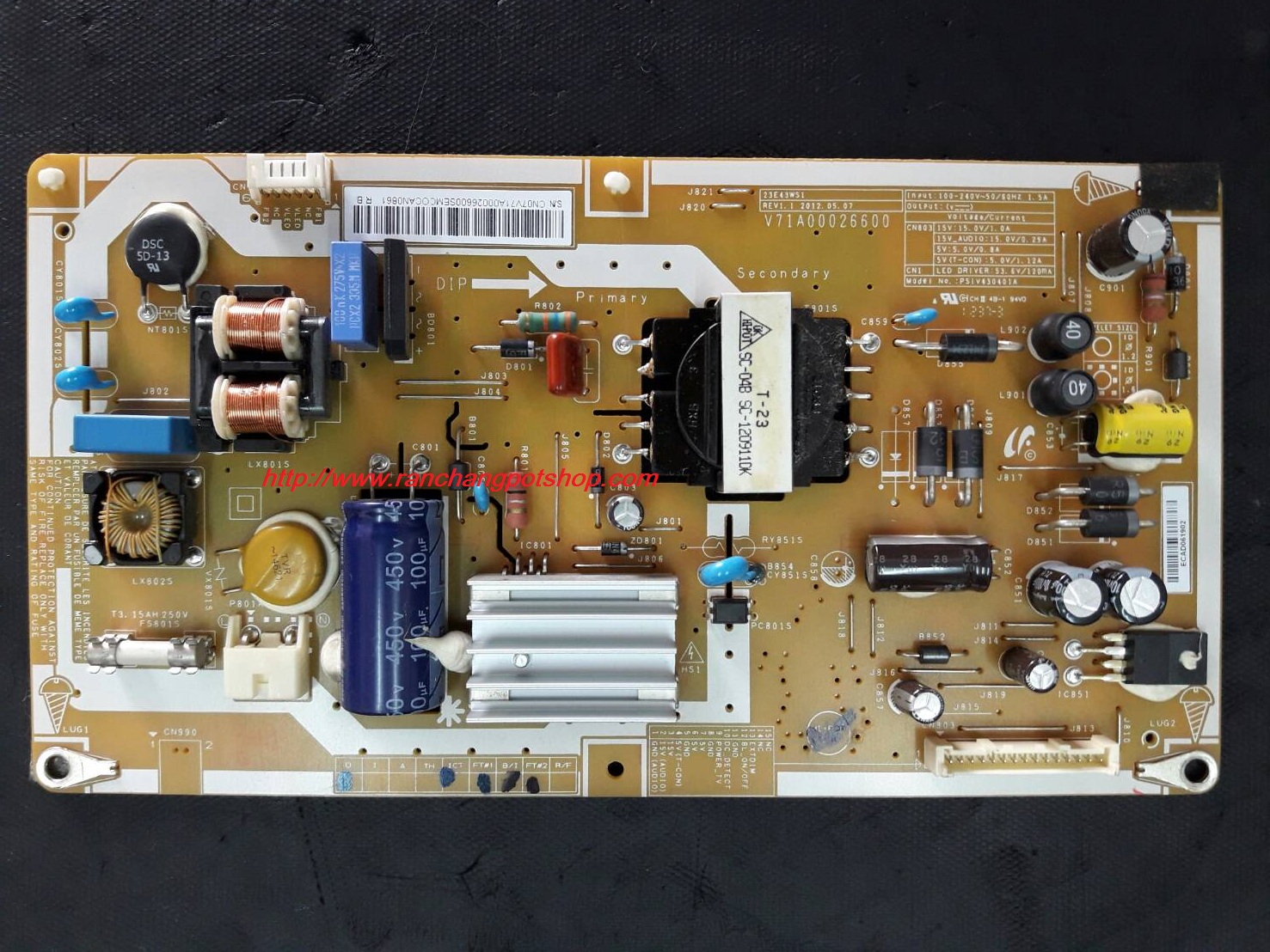 SUPPLY LED TV TOSHIBA 23PB200T/ V71A00026600