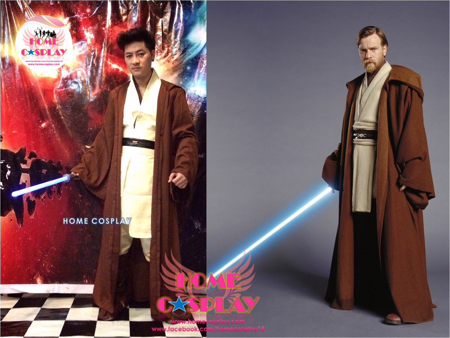 Premium Set: ชุดอัศวินเจได โอบีวัน เคโนบี Jedi Obi Wan Kenobi - Star Wars