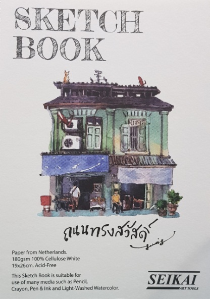 สมุดสเก็ตช์สันลวด Seikai Louis 180g 30แผ่น
