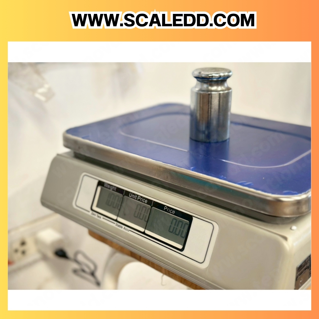 เครื่องชั่งดิจิตอลแบบตั้งโต๊ะ พิกัดน้ำหนัก 30kg. ค่าละเอียน 5g. รุ่น ACS-30A (เครื่องชั่งผ่านตรวจรับรองจากสำนักชั่งตวงวัด)