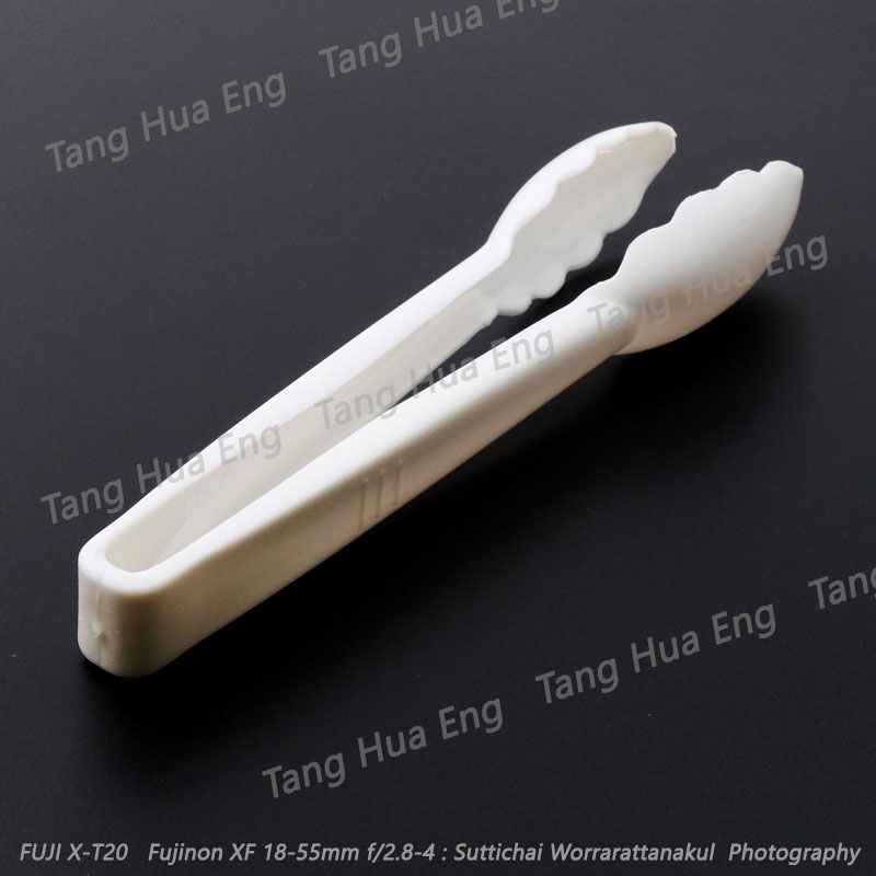 ที่คีบอาหารพลาสติก สีขาว # 419