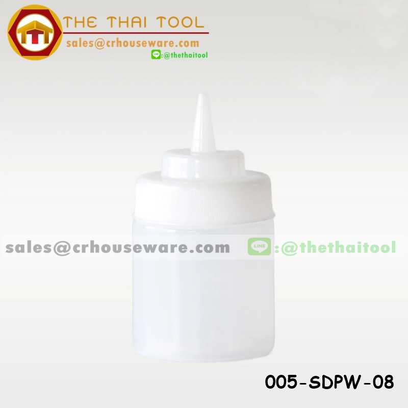 ขวดบีบซอส ปากกว้าง WIDE MOUTH SQUEEZE DISPENSERS 8 oz.